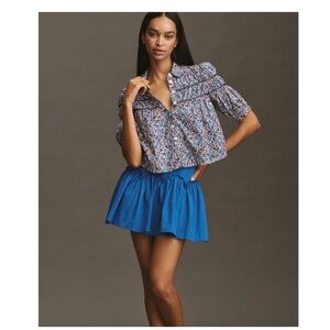 Anthropologie Multicolor Floral Blouse